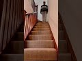 How to fall off a staircase #shorts #falling #stairs