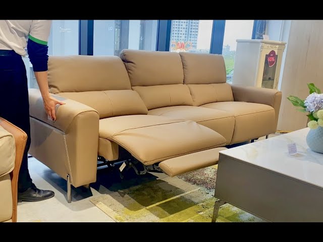 Sofa da thông minh, hiện đại - Nội thất nhập khẩu Quanu AEON MALL Hải Phòng