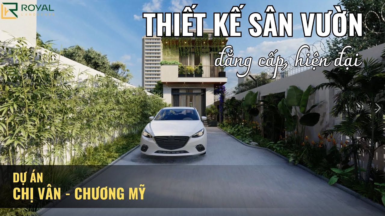 Mẫu thiết kế sân vườn đẳng cấp, hiện đại - Chị Vân - Chương Mỹ
