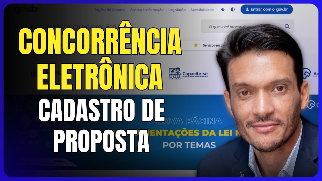 COMO CADASTRAR UMA CONCORRÊNCIA ELETRÔNICA NA NOVA LEI DE LICITAÇÕES 14.133