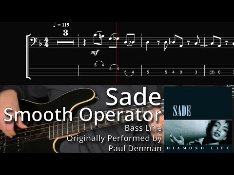 Sade - Smooth Operator (Bass Line w/ Tabs and Standard Notation)