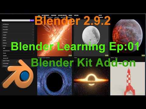 Blender Learning Ep 01: Blenderkit Add-on