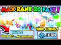 HOW TO GET *MAX RANK 20* FAST in PET SIMULATOR 99!! (Roblox)
