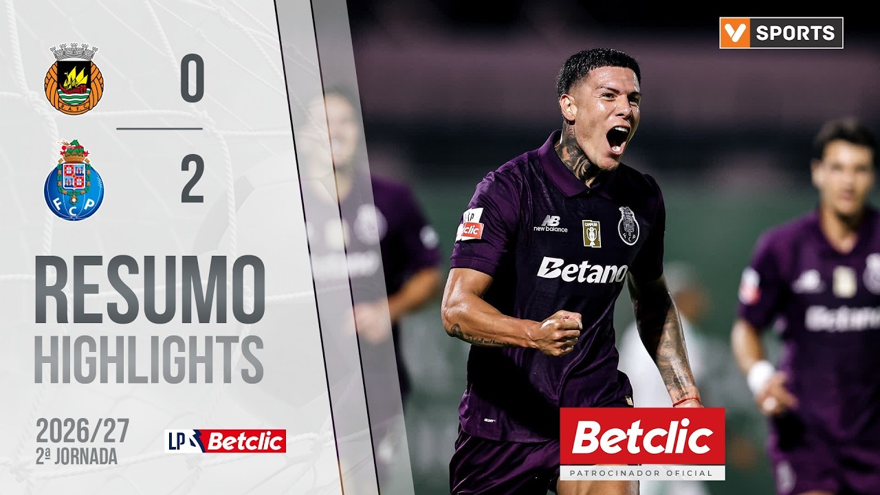 Resumo: Rio Ave 0-2 FC Porto (Liga 26/27 #2)