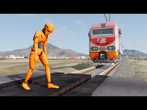 Dummy's Bad Day 😱 - Train Accidents #17 | BeamNG.drive