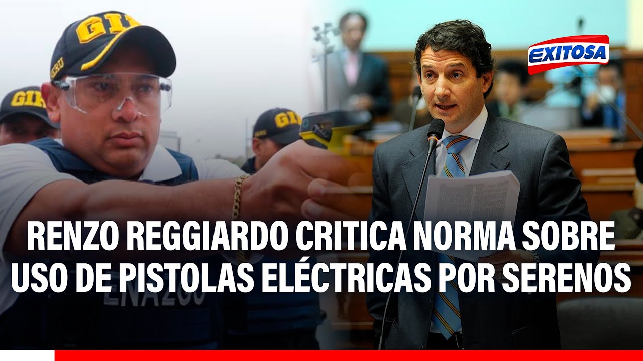 🔴🔵 Reggiardo tilda de “saludo a la bandera” la norma que permite a serenos usar pistolas eléctricas