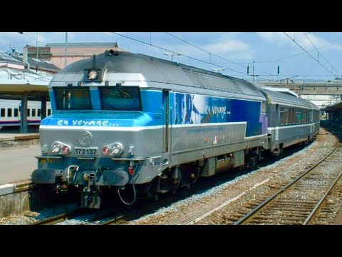 Départ de la dernière CC72100 à Paris Est tractée par la BB15012