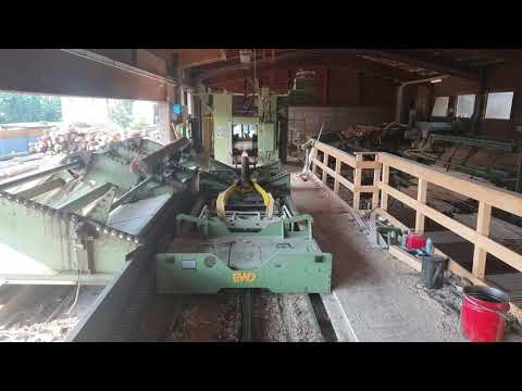 Schwachholz Einschnitt mit Esterer Gatter