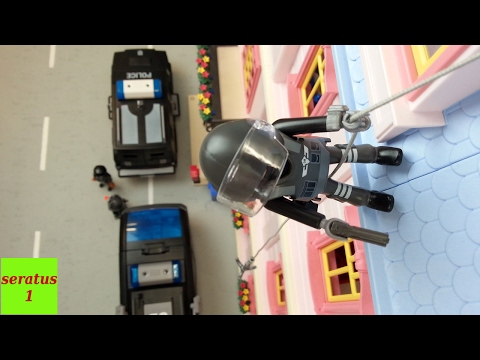 Einbruch in der Polizei Kommandozentrale SEK Einsatz Playmobil Film seratus1
