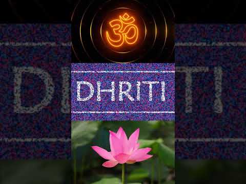 🕉️ DHRITI - HINDU girl name | DHRITI OM Status | DHRITI Lotus Status | #Shorts