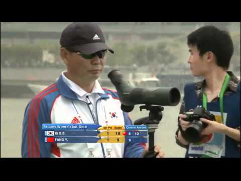 Archery World Cup 2012 - Rec Fem Ind Gold - Ki Bo Bae (KOR) x Fang Yuting (CHI) .wmv