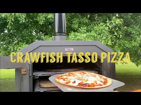Crawfish Tasso Pizza in the Ñuke Wood Fired Oven