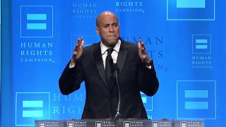 Cory Booker at the 2012 HRC National Dinner