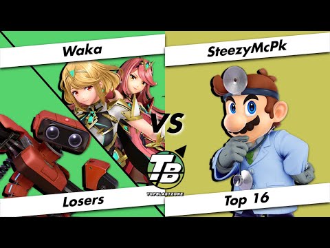 Top Blastzone 4 Losers Top 16 - BIG | Waka (Pyra & Mythra/R.O.B.) Vs. SteezyMcPk (Dr. Mario) - SSBU