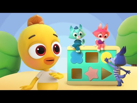 Learn Shapes with Beadies 🟧 🟢 Baby Learning Cartoon 🤗 Beadies - Episode 21 🐣 Cartoon Box Learning