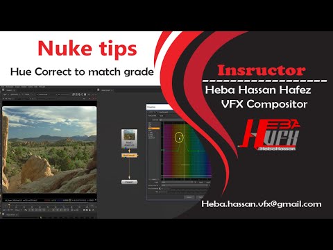 Nuke tips: HueCorrect to Correct your image  Eng