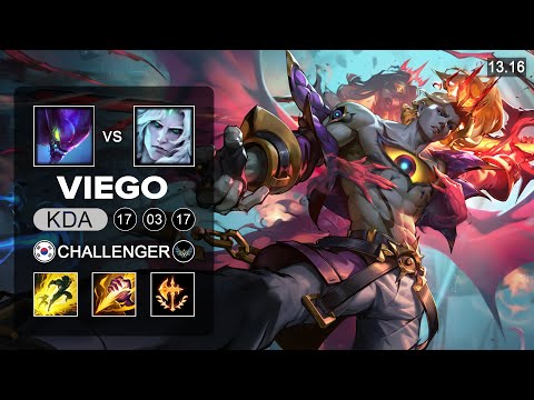 Viego vs Kha'Zix Jungle - KR Challenger - Patch 13.16 Season 13