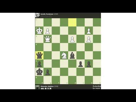 ♛ Alexander Alekhine vs Savielly Tartakower ♛ Semmering (Austria) 1926 ♛