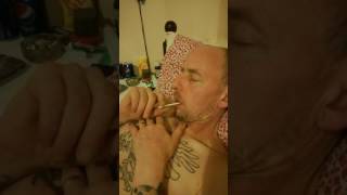 My man matty fell asleep with lolly pop