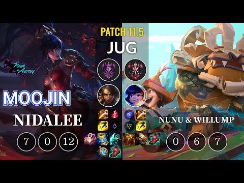 RNW Moojin Nidalee vs Nunu & Willump Jungle - KR Patch 11.5