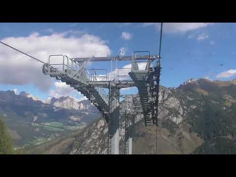 Discesa integrale cabinovia Leitner "Ronchi - Valbona - Le Cune" - Moena (TN)