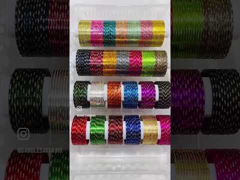 Round multicolor designer metal bangles, size: 2.4