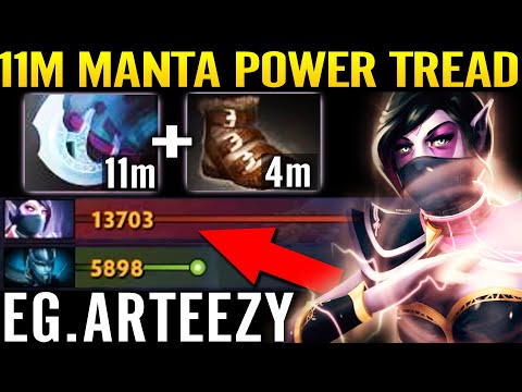 11m MANTA + Power Tread Arteezy Templar Assasin WTF Networth To The Moon Fast Farm 7.29 Dota 2 Guide