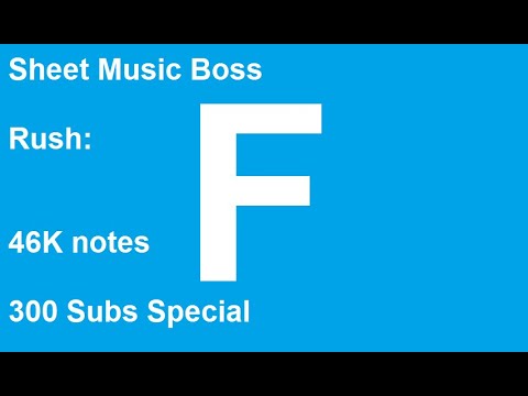 [Black MIDI] Sheet Music Boss - Rush F 46K notes