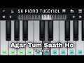Agar Tum Saath Ho (Tamasha), Alka Yagnik, Arijit Singh | Perfect Piano + Easy Tutorial