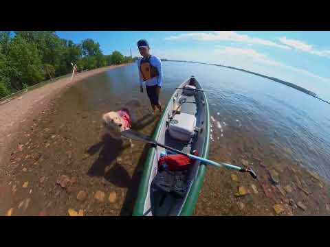 Trying out our new Inflatable Canoe (Sea Eagle TC16)