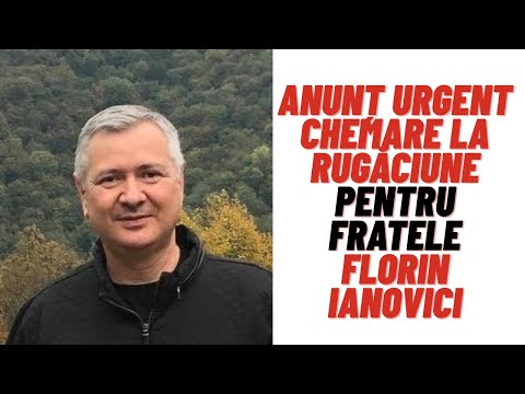Florin Ianovici a suferit un accident sever(AVC) Chemare la Rugăciune pentru fratele Florin Ianovici