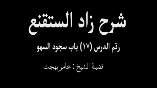صورة شرح زاد المستقنع - عامر بهجت (الدرس السابع عشر) 17