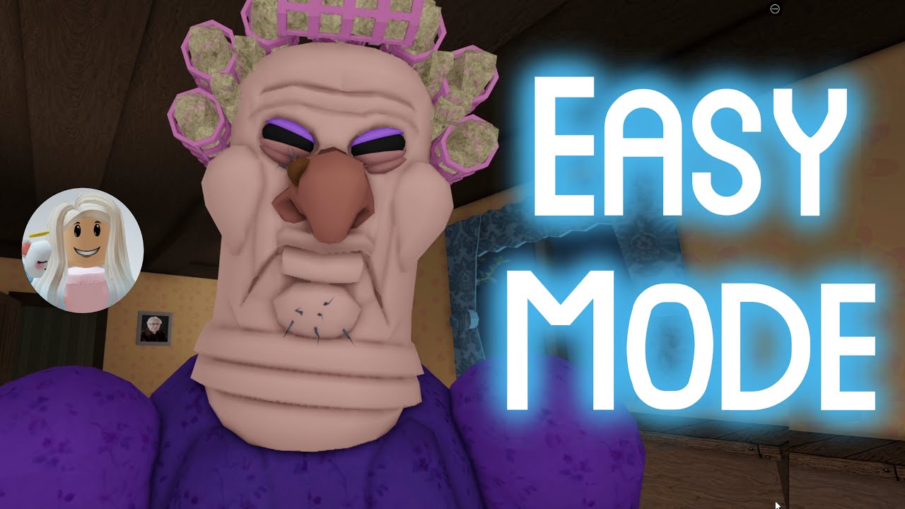 GRUMPY GRAN! (SCARY OBBY) Roblox Gameplay Walkthrough EASY Mode - First Place No Death [4K]