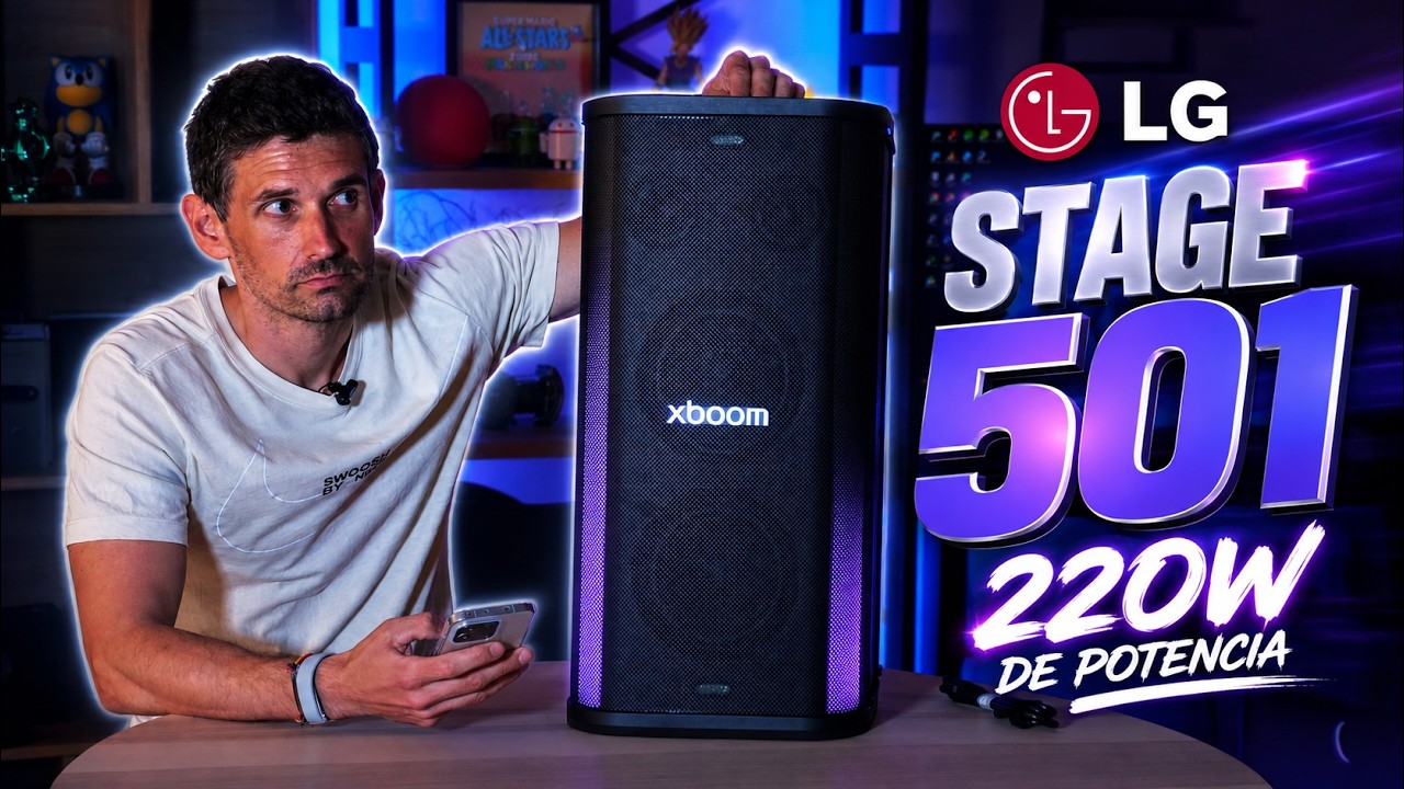 ¡ES UNA LOCURA! LG XBOOM Stage 501 con 220W y sonido TOP 🔊