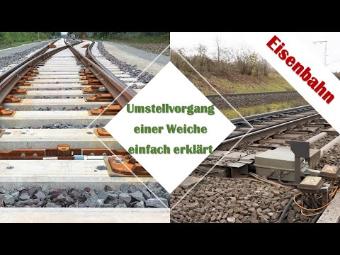 Eisenbahn Weichen und ihr Umstellvorgang