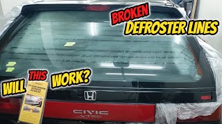🔎How To Find & Repair BROKEN REAR DEFROSTER LINES!🔍