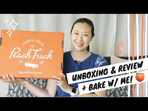 THE PEACH TRUCK Unboxing & Review | Peach Cream Cheese Danish Recipe | The Peach Truck Coupon Code