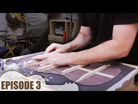 The Indian Rosewood Back plates // Acoustic Guitar Build Ep. 3