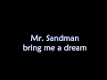 Dickie Valentine - Mr Sandman (karaoke-male ...