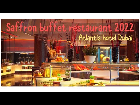 THE SAFFRON BUFFET 2022 (passo a passo completo) no The Atlantis Hotel. O maior buffet de Dubai! 4K