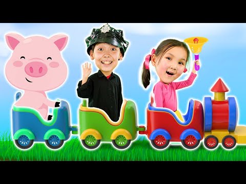 Choo Choo Train Song | Toy Car & Safety Songs COmpilation | Hokie Pokie Kids Videos