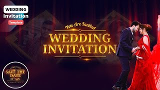 Tere Vaste | Royal Wedding Invitation Video | GC068 | #weddinginvitaionvideo #youtubevideo