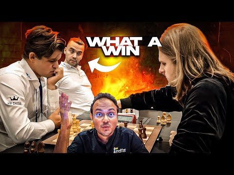 Richard Rapport comes late and destroys Magnus Carlsen in 23 moves | World Rapid Teams 2024