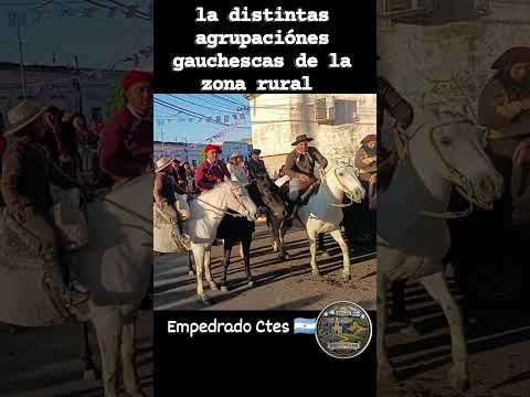 Empedrado Ctes 🇦🇷  distintas agrupaciónes gauchescas Pelegrinandos de la  distintas zonas rurales  👏
