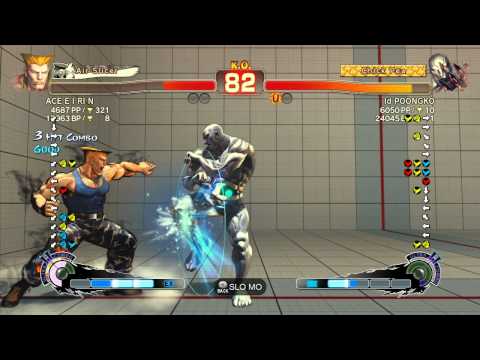 SSF4 AE 2012: ACE E I RI N (Guile) vs Poongko (Seth) - Xbox Live Ranked Match