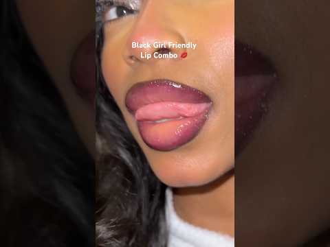 Black girl lip combos 😮‍💨💋 #tutorial