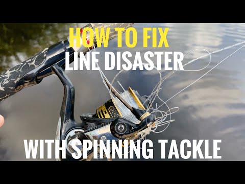 How to fix line disaster on a spinning reel