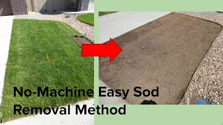 No-Machine easy sod/turf removal method