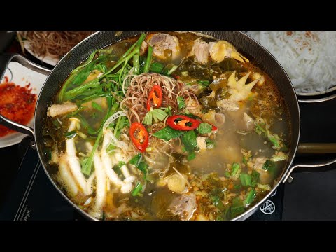 Cách nấu Lẩu Gà Lá Giang trứ danh ngon chuẩn vị không bị chát