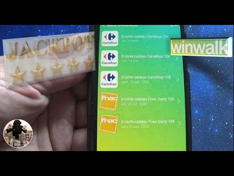 Je gagne encore 10 euros à Winwalk (application de téléphone gratuite)